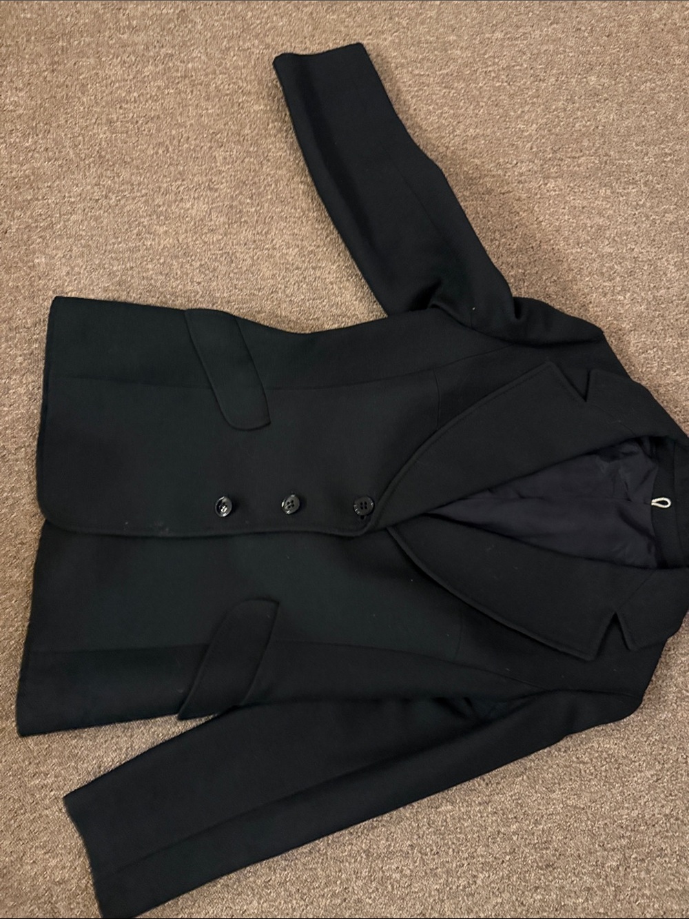 RARE George Henry of Dublin Gorgeous Pure Wool Black Blazer